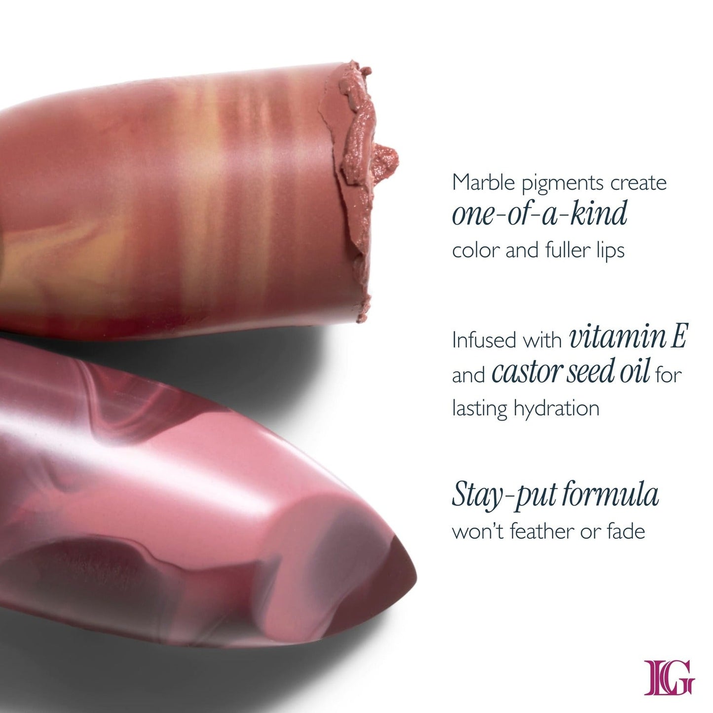 Italian Marble Lipstick Duo: Berry Banana & Rosé Macaron